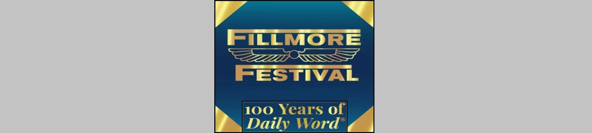Image of Fillmore Festival graphic, 100 years of The Daily Word. 