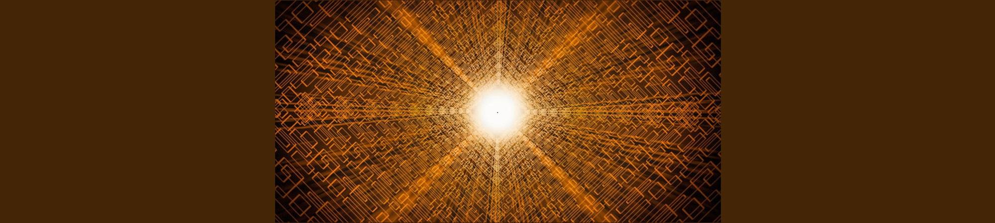 Orange star scintillating with electrons