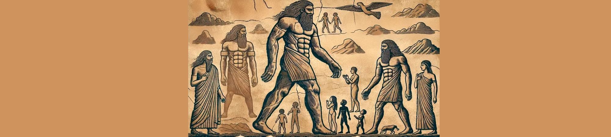 Tall individuals compared to small individuals. 